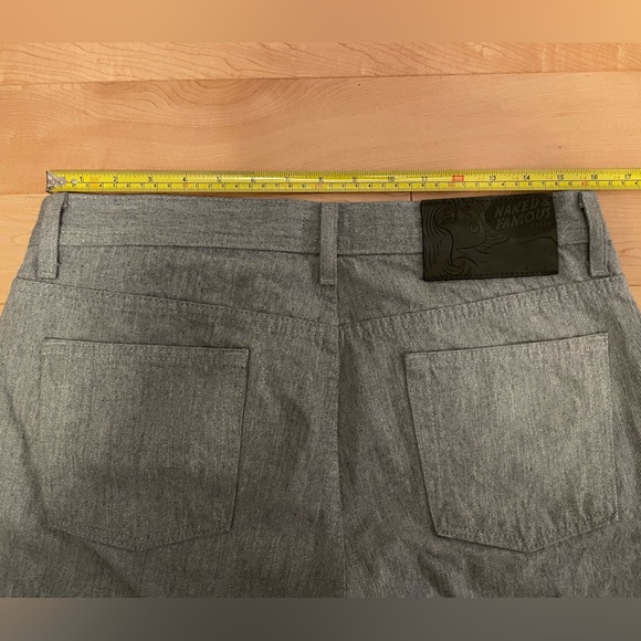 Men's Naked and Famous Jeans Arctic Selvedge 32x28 Weird Guy Fit - Picture 5 of 7